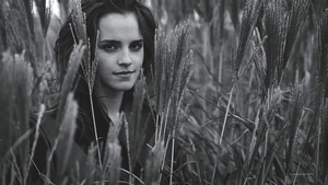 Emma Watson, Celebrities, Girls, Monochrome, Black And White, 4K wallpaper