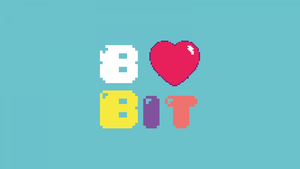 Red heart, Pixel background, Pastel cyan, 12K, Retro style, Vector art, 4K wallpaper