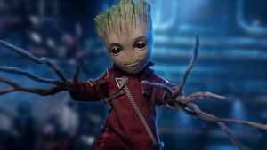 Baby Groot, Artwork, Digital Art, Superheroes, Groot, 4K wallpaper