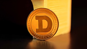 Dogecoin, Cryptocurrency, Golden, 4K wallpaper