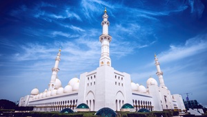 Sheikh Zayed Grand Mosque, Abu Dhabi, United Arab Emirates, Islamic, 4K wallpaper
