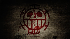 Trafalgar Law, Logo, One Piece, 4K wallpaper