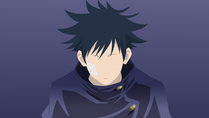 Megumi Fushiguro, Faceless, Minimalist, Jujutsu Kaisen, 4K wallpaper