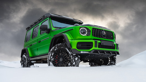 Mercedes-AMG G 63, G Wagon, Snow covered, 4K wallpaper