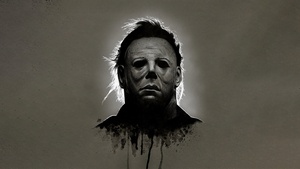 Spooky, Michael Myers, Dark background, Scary mask, 4K wallpaper