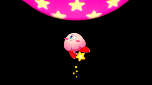 Kirby, AMOLED, Stars, Black background, 4K wallpaper