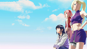 Ino Yamanaka, Hinata Hyuga, Sakura Haruno, 4K wallpaper