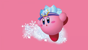 Kirby, Pink background, 4K wallpaper