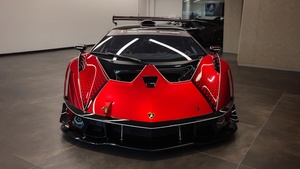 Lamborghini Essenza SCV12, Red aesthetic, 4K wallpaper