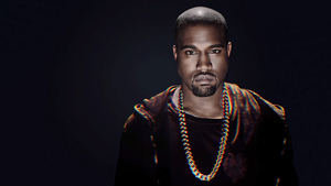 Kanye West, American celebrities, Dark background, American rapper, 4K wallpaper