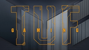 ASUS TUF Gaming, Logo, Dark background, 4K wallpaper