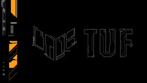 ASUS TUF Gaming, AMOLED, Black background, 4K wallpaper
