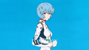 Rei Ayanami, 12K, Neon Genesis Evangelion, Blue background, 4K wallpaper
