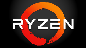 AMD Ryzen, Dark background, Logo, 4K wallpaper