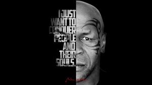 Mike Tyson, Popular quotes, Iron Mike, Black background, Monochrome, 4K wallpaper