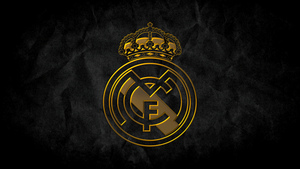 Real Madrid CF, Dark background, Logo, Spanish, Football club, 4K wallpaper