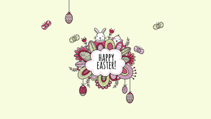 Happy Easter, Illustration, April (Month), Easter background, 4K wallpaper