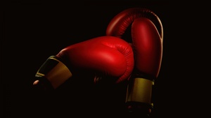 Boxing, Gloves, Black background, Red aesthetic, 4K wallpaper