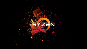 AMD Ryzen, Ultrawide, Minimalist, Black background, AMOLED, 4K wallpaper