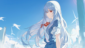 Rei Ayanami, Anime girl, Neon Genesis Evangelion, 4K wallpaper