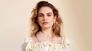 Lily James, Allure, Cover shoot, 4K wallpaper