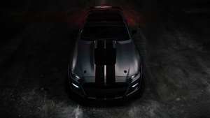 Ford Mustang Shelby GT500, Dark aesthetic, American muscle car, 4K wallpaper