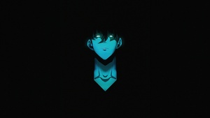 Sung Jinwoo, AMOLED, Solo Leveling, Black background, 4K wallpaper