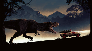 Jurassic Park, Movie poster, 4K wallpaper