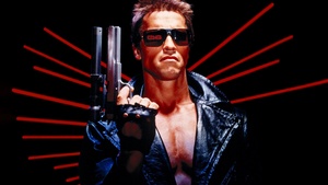 Arnold Schwarzenegger, Black background, 4K wallpaper
