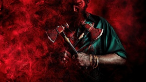 Allu Arjun, Pushpa 2: The Rule, 2024 Movies, Telugu movies, Red background, 4K wallpaper