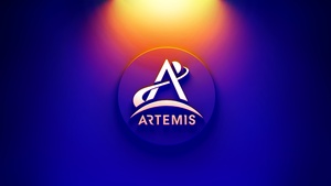 NASA Artemis, Gradient background, 4K wallpaper