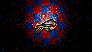 Buffalo Bills, Mosaic, Dark background, NFL team, American football team, 4K wallpaper