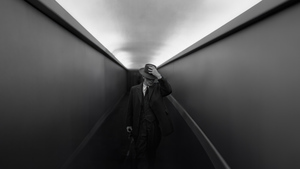 Oppenheimer, Black and White, Cillian Murphy, 4K wallpaper