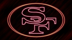 San Francisco 49ers, Logo, American football team, 4K wallpaper