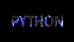 Python, Futuristic, Programming language, Typography, Black background, AMOLED, 4K wallpaper
