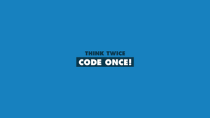 Coder, Popular quotes, Blue background, Minimalist, 4K wallpaper