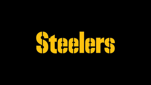 Pittsburgh Steelers, AMOLED, American football team, NFL team, Black background, 4K wallpaper