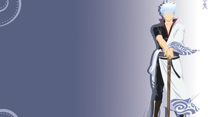 Gintoki Sakata, Faceless, Minimal art, Gintama, 4K wallpaper
