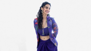 , Indian actress, White background, 4K wallpaper