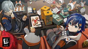 Zenless Zone Zero, Wise (Zenless Zone Zero), Belle (Zenless Zone Zero), Bangboo (Zeneless Zone Zero), 4K wallpaper