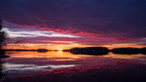 Sunset, Finland, Scenic, Aesthetic, 4K wallpaper