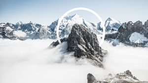 Alps mountains, Geometric, Snowcapped mountains, Winter, Natural Abstraction, 4K wallpaper