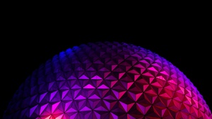 Epcot, Bay Lake, Florida, Spaceship Earth, Walt Disney World Resort, Theme Park, Night time, Black background, Modern architecture, 4K wallpaper