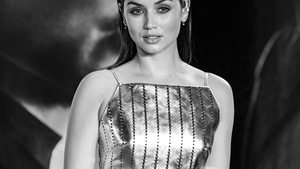 Ana de Armas, Monochrome, Cuban actress, Spanish actress, Portrait, Black and White, 4K wallpaper