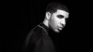 Drake, AMOLED, Canadian rapper, Canadian singer, Black background, 4K wallpaper