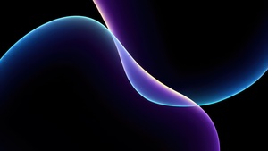 AMOLED, Stock, Black background, Gradient curves, 4K wallpaper