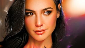 Gal Gadot, Beautiful actress, American actress, Girly backgrounds, Portrait, 4K wallpaper