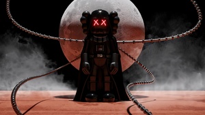 Kaws, Darth Vader, 4K wallpaper
