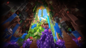 Game Art, Minecraft, Colorful, 4K wallpaper