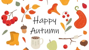 Autumn background, Illustration, 4K wallpaper
